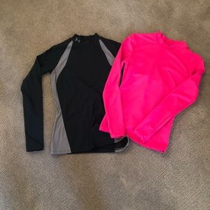 Fitted Cold Gear mock turtleneck shirts  (Size M)